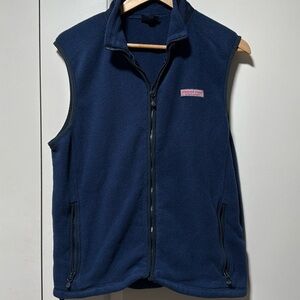 Vineyard Vines blue fleece vest size small